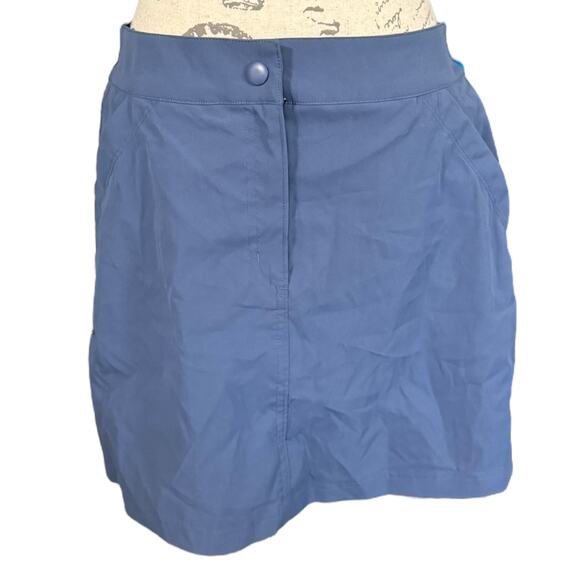 32 Degrees Cool Indigo Blue Elastic Waist Tech Skort Size Small EUC - Picture 1 of 6